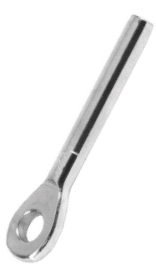 Accessorio Nautico Resistente Tenditore Cavo Acciaio Inox 2 Pezzi M6 - Per Barca, Tendalino, Fune | Forcella A Vite, Argento Tenditore Acciaio Inox