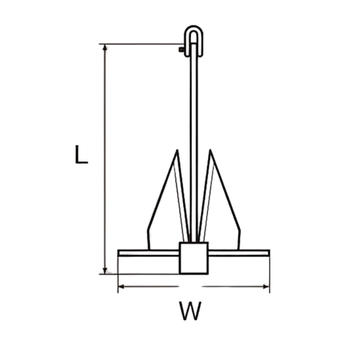 Ancora tipo Danforth in acciaio zincato - immagine 2